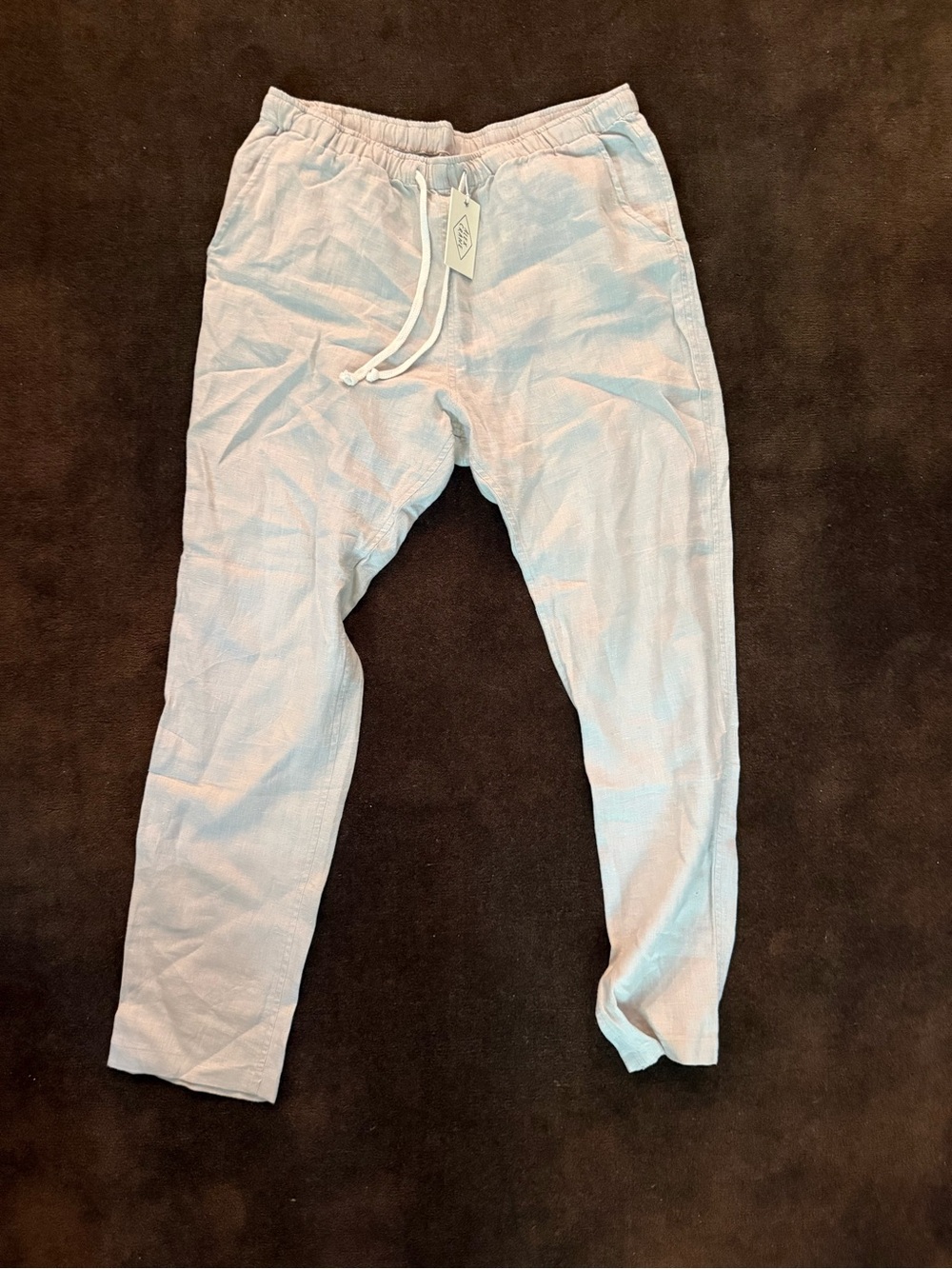 Alex Crane Cream Linen Pants